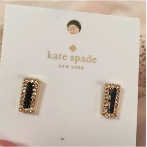 kate spade Jewelry - kate spade raising the bar black gold stud earring kate spade Jewelry - kate spade raising the bar black gold stud earring